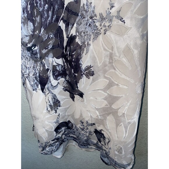 Lulus Floral fairy goth satin slip dress coquette dainty midi M whimsical - Picture 4 of 10